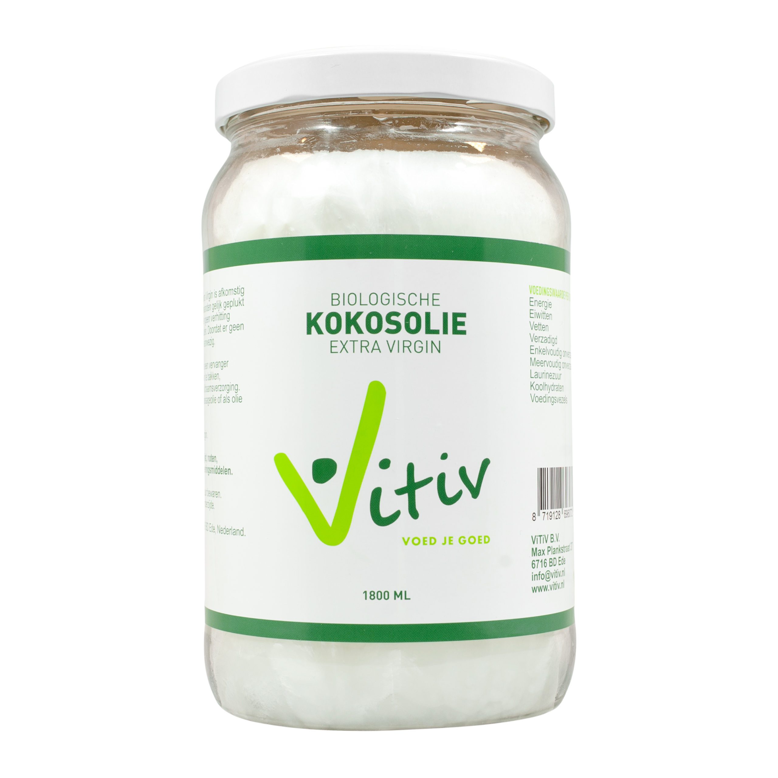 Kokosolie virgin - Vitiv.nl