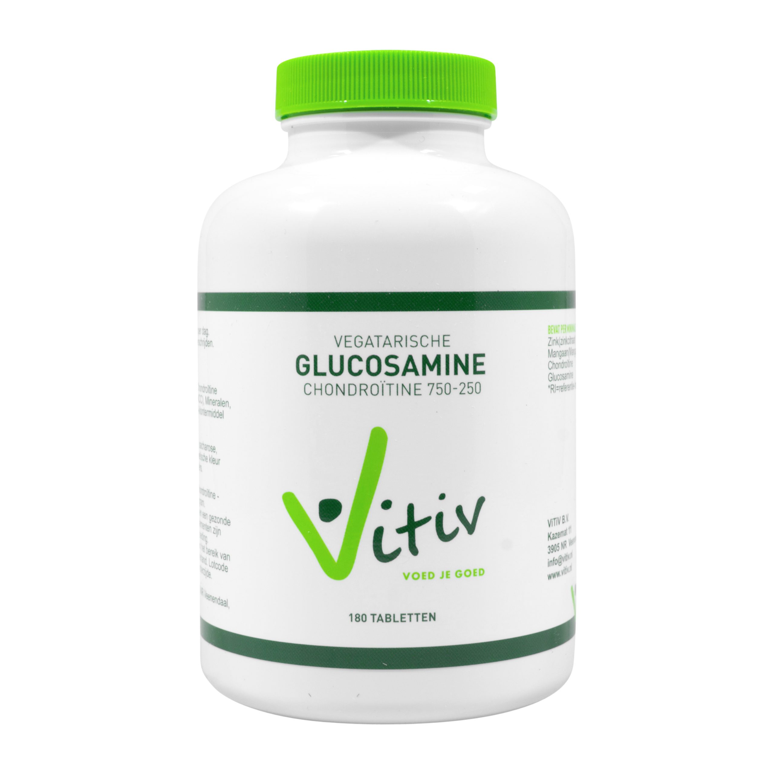 Zo veel kousen Afdrukken Glucosamine Chondroïtine 180 tabletten vega - Vitiv.nl